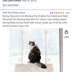 Brand new cat window seat