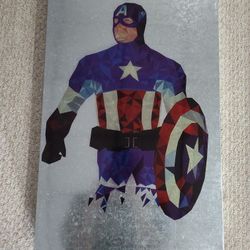 Captain America Steel Print