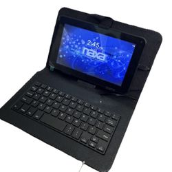 Naxa 16GB 7” Quad Core Tablet w Keyboard