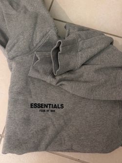 ESSENTIALS GREY HOODIE• MENS XL