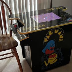 PAC MAN & Multiple Games  Sit Down Table Style Arcade Games 