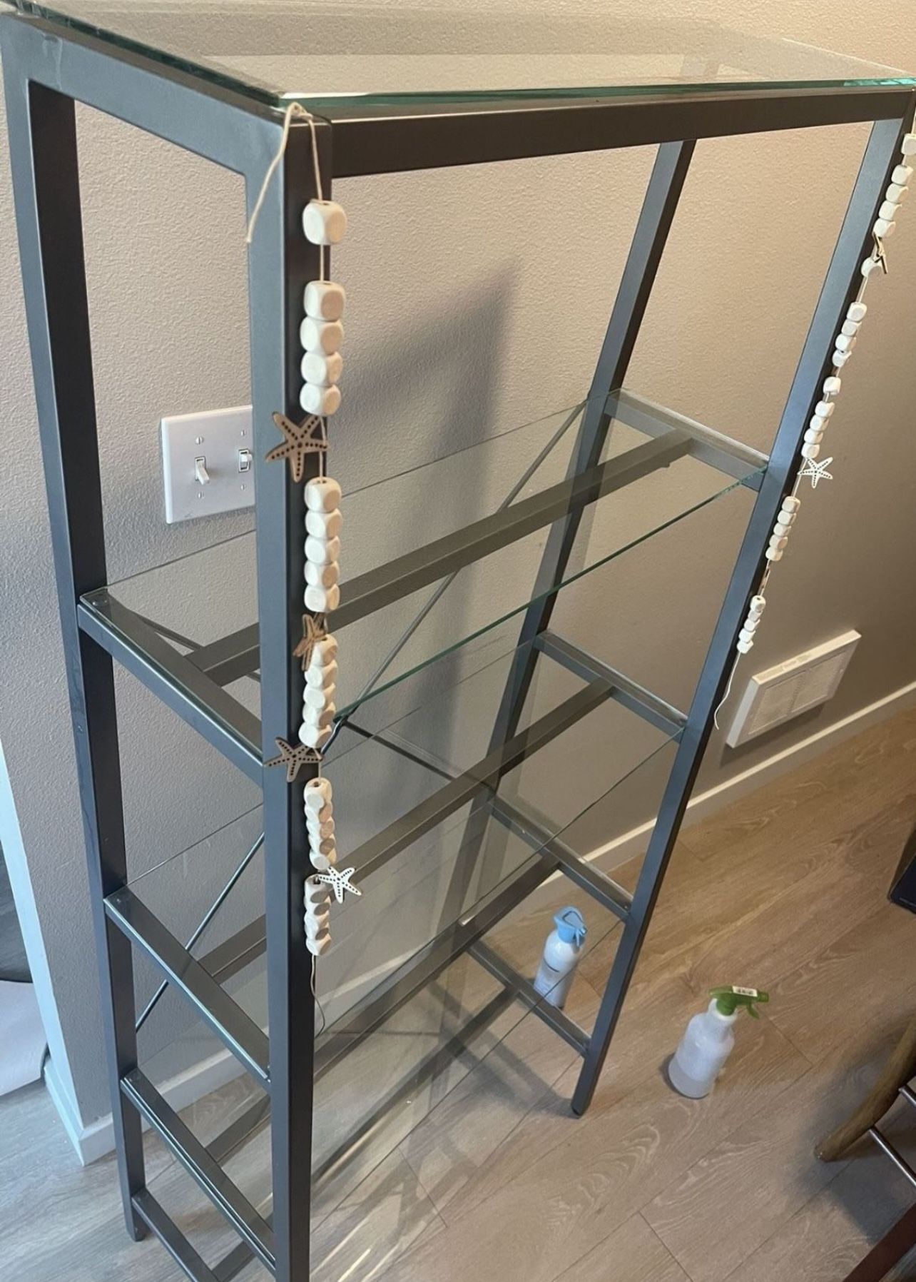 Glass Shelving with 5 Shelves