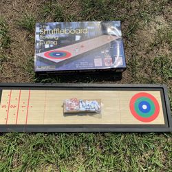 3-in-1 Tabletop Shuffleboard Bowling Curling Mini Set - All Parts Included!