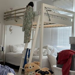 Waverly pottery barn Teen  Full Size Bunk Bed