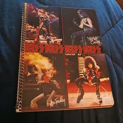RARE KISS ,1977 AUCOIN Alive II Spiral Notebook 
