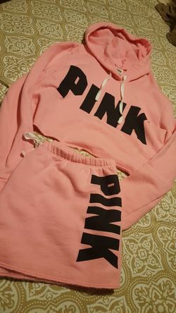 PINK hoodie & shorts