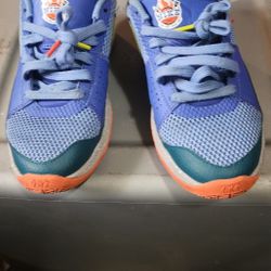 Nike J-1 M O R A N T G S Basketball Shoes Blue C400 Size 5 Youth Excellent Condition