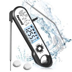 BBQ Digital Meat Thermometers Dual Probe Instant Read Thermometer w/ Alarm w/ Opener
