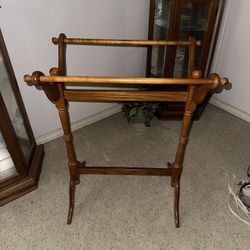 vintage blanket rack