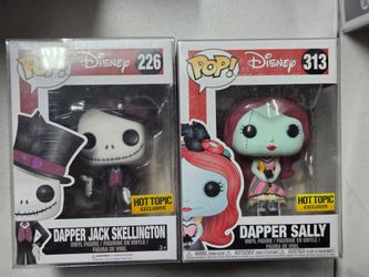 Funko Pop Dapper Jack & Sally Hot Topic Exclusive Set