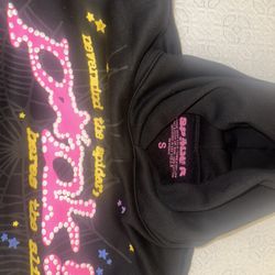 pink spider hoodie