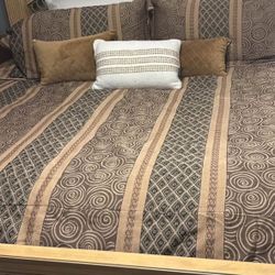 King Comforter Set With Matching Window Valances