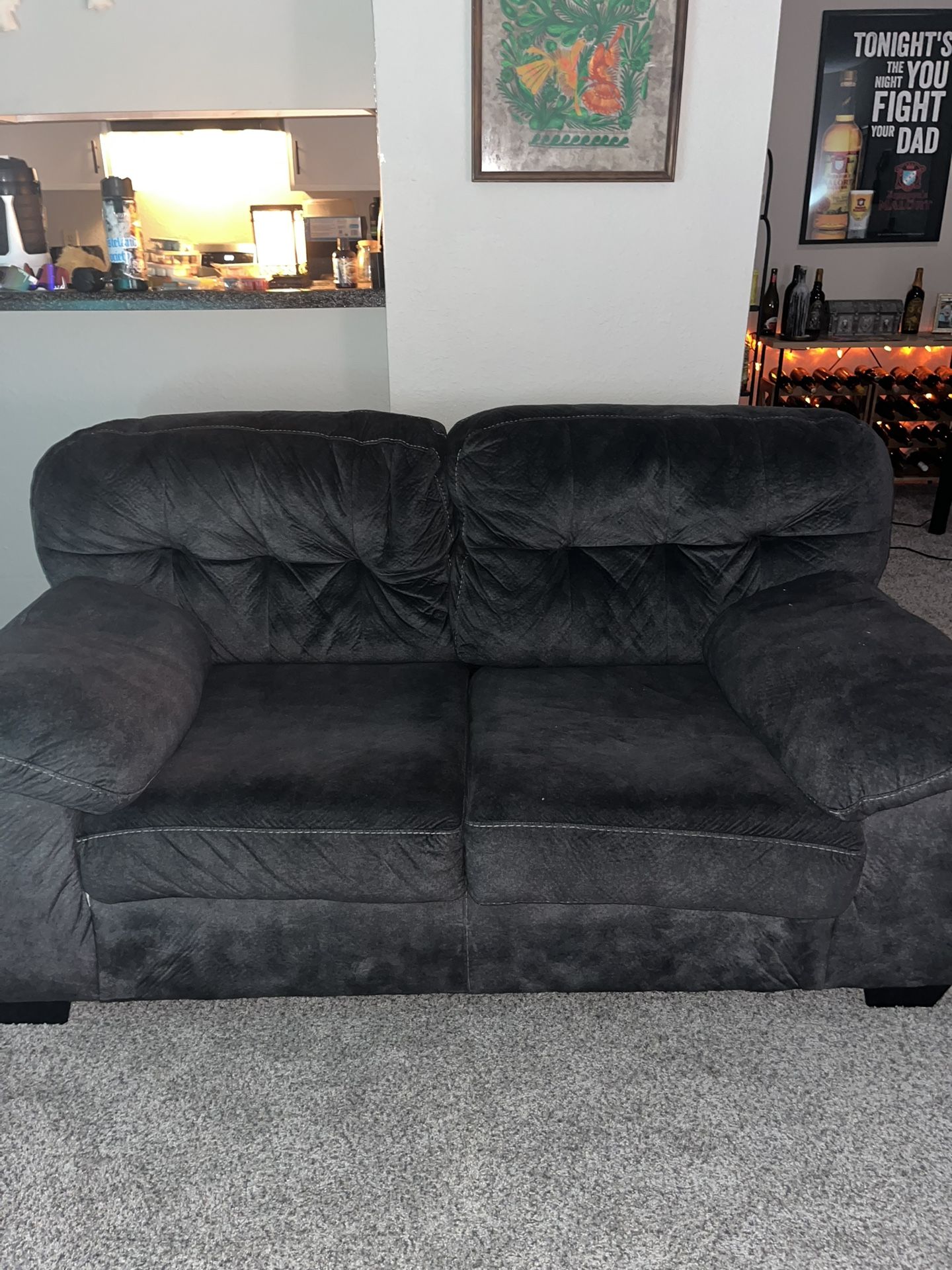 Dark Grey Couch