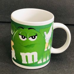 Vintage Galerie Green M&M Coffee Mug 2002