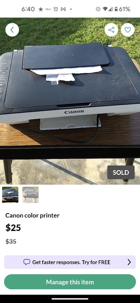 Canon color printer