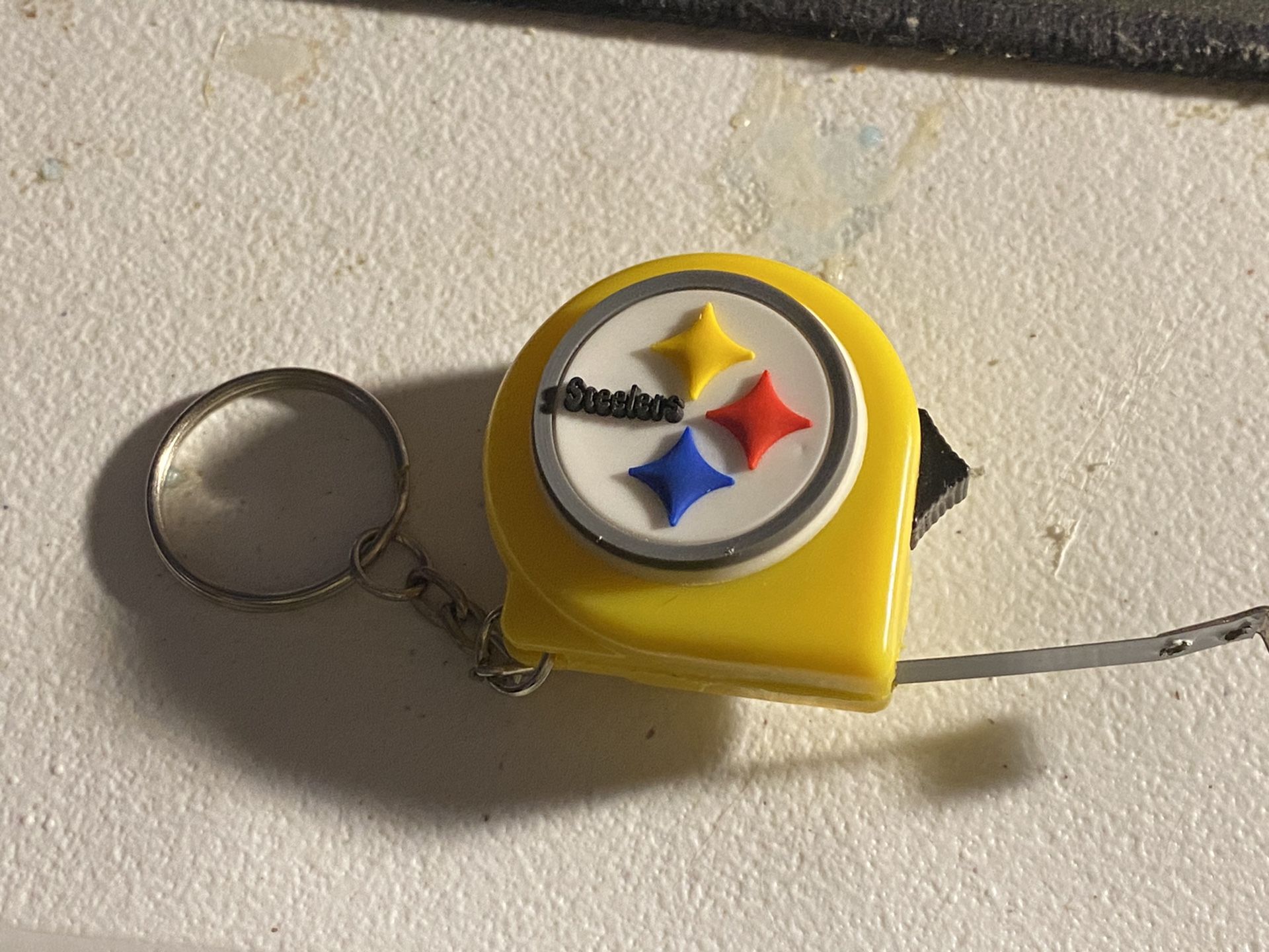 Pittsburgh Steelers keychain tape measure 3 feet