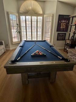 Imperial Pool Table + Ping Pong Conversion Top & Accessories – $2,500