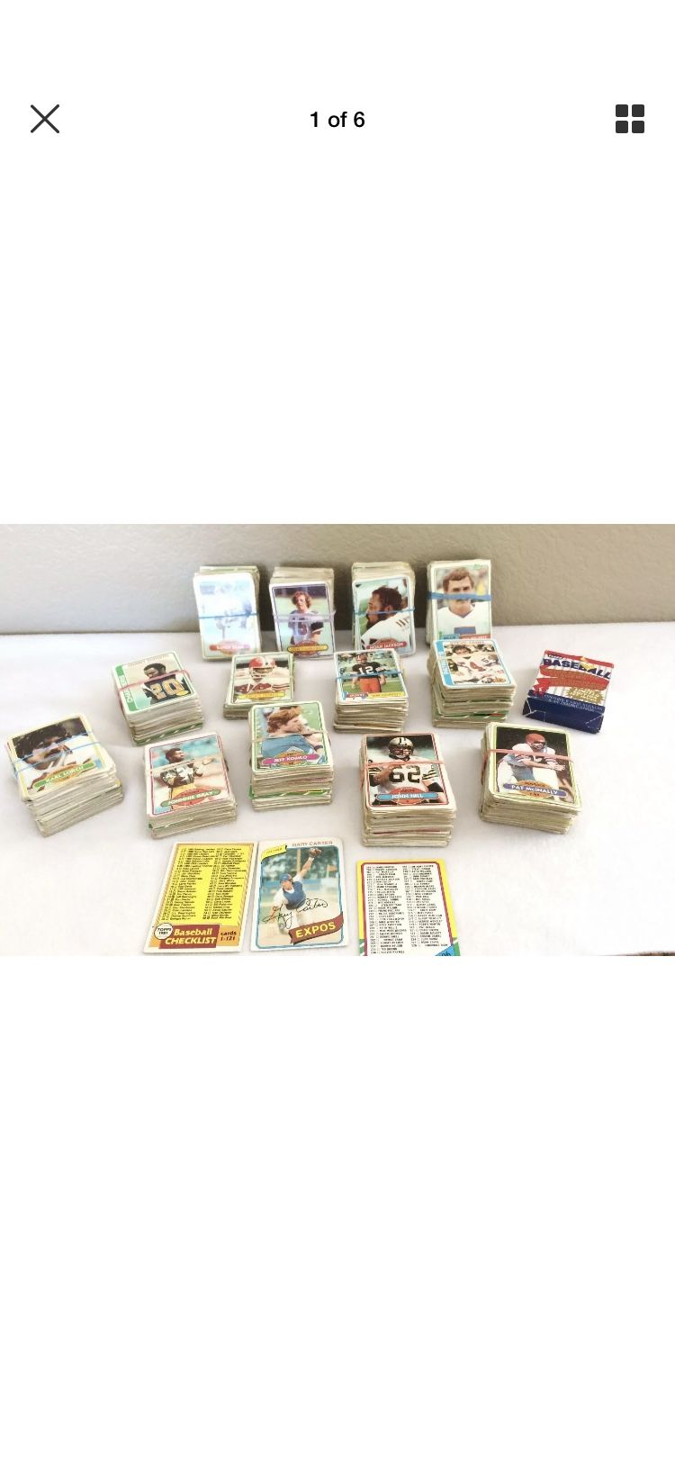 Vtg 1(contact info removed)'s NFL Football Collector Cards Medium to Low Grade Topps 1001 Card