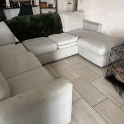 used light grey couch