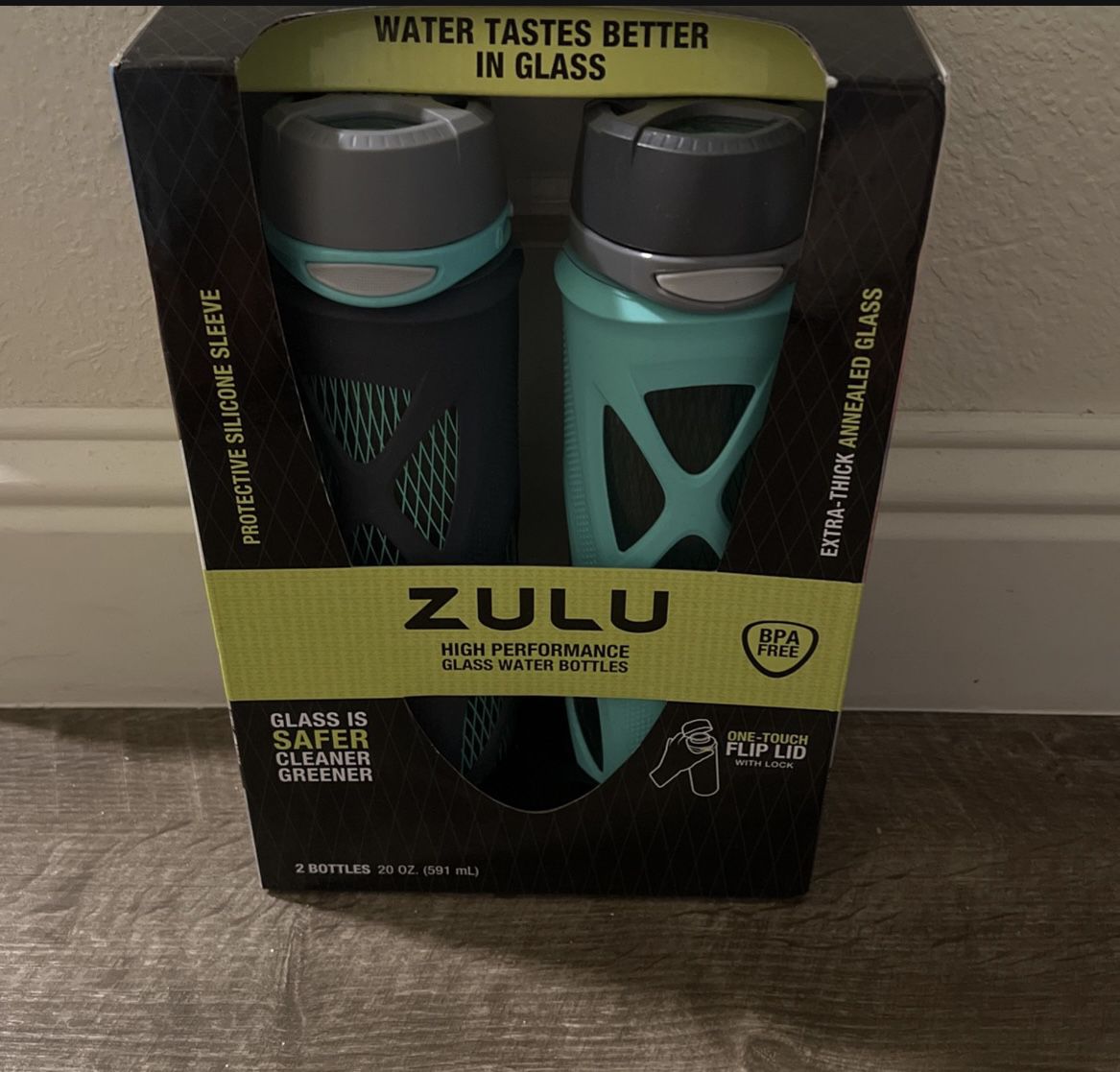 New Zulu Glass Water Bottles
