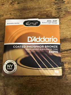 Coated Phosphor Bronze Guitar String EXP15