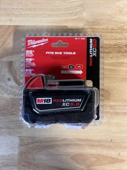 Milwaukee M18 REDLITHIUM XC 5.0 Battery – Brand New (Sealed) 🔋