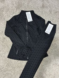 Lululemon Polka Dot Jacket and Leggings Set