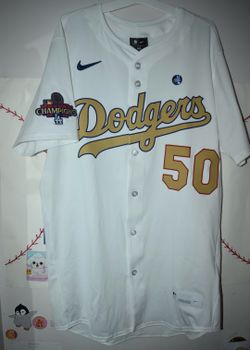 Authentic gold mookie Betts dodgers jersey. Size 44 (L) #dodgers