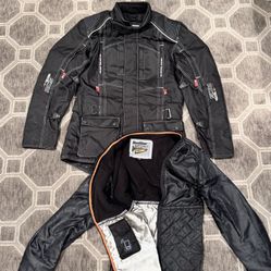 NEW Sedici Waterproof Motorcycle Jacket With Insulated Liner (size Medium)