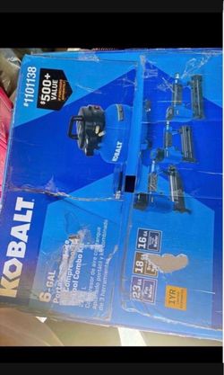 Kobalt pancake Air compressor with accessories included 6 gallons never used $250