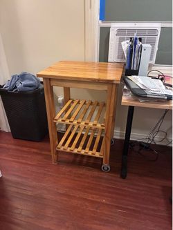 Rolling kitchen cart/table