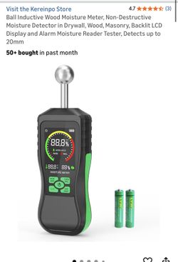 Ball Inductive Wood Moisture Meter, Non-Destructive Moisture Detector in Drywall