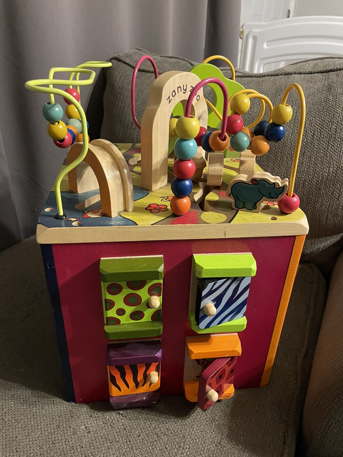 Wooden Activity Cube
