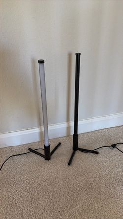 LED Tube Light Wands with Stands – Set of 2