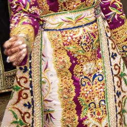 Purple/Gold Bride Thobe