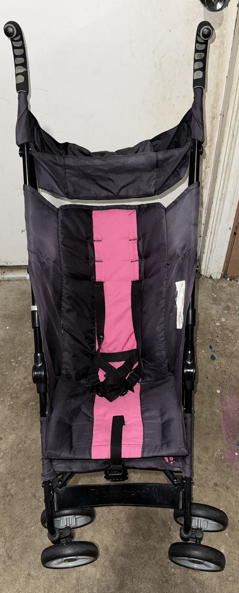 Pink & Black Stroller