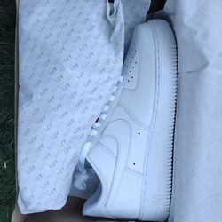 Brand New Nike Air Force 1 Low, White On White, Size 9 Mens