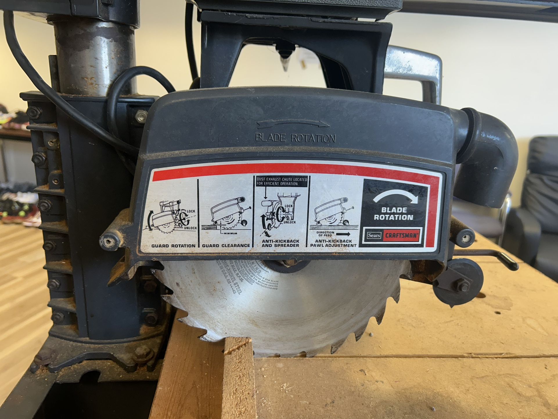 Sears Craftsman 10” Radial Arm Saw – Heavy Duty