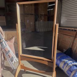 High Chairs In Great Condition Color Beige Cabinet Color Brown Mirror Set Also In Great Condition 