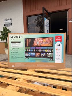 43 “ LG smart 4K UHD HDR TV