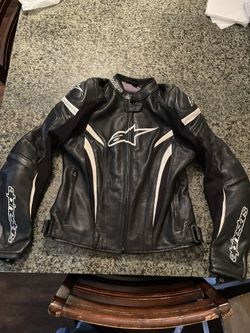 Alpine star Leather Motorcycle Jacket Armored