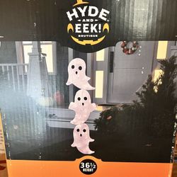 36.5" LED Stacked Ghost Halloween Light - OBO