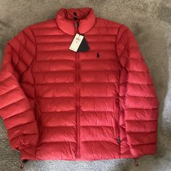 Polo red puffer NWT (medium) men’s