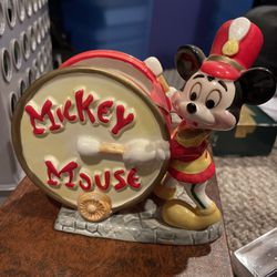 Mickey Mouse Leader Of The Band Mickey Mouse Club Ceramic Pen Holder. Vintage Collectable