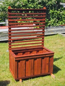 Wooden Plant Garden Box Stand