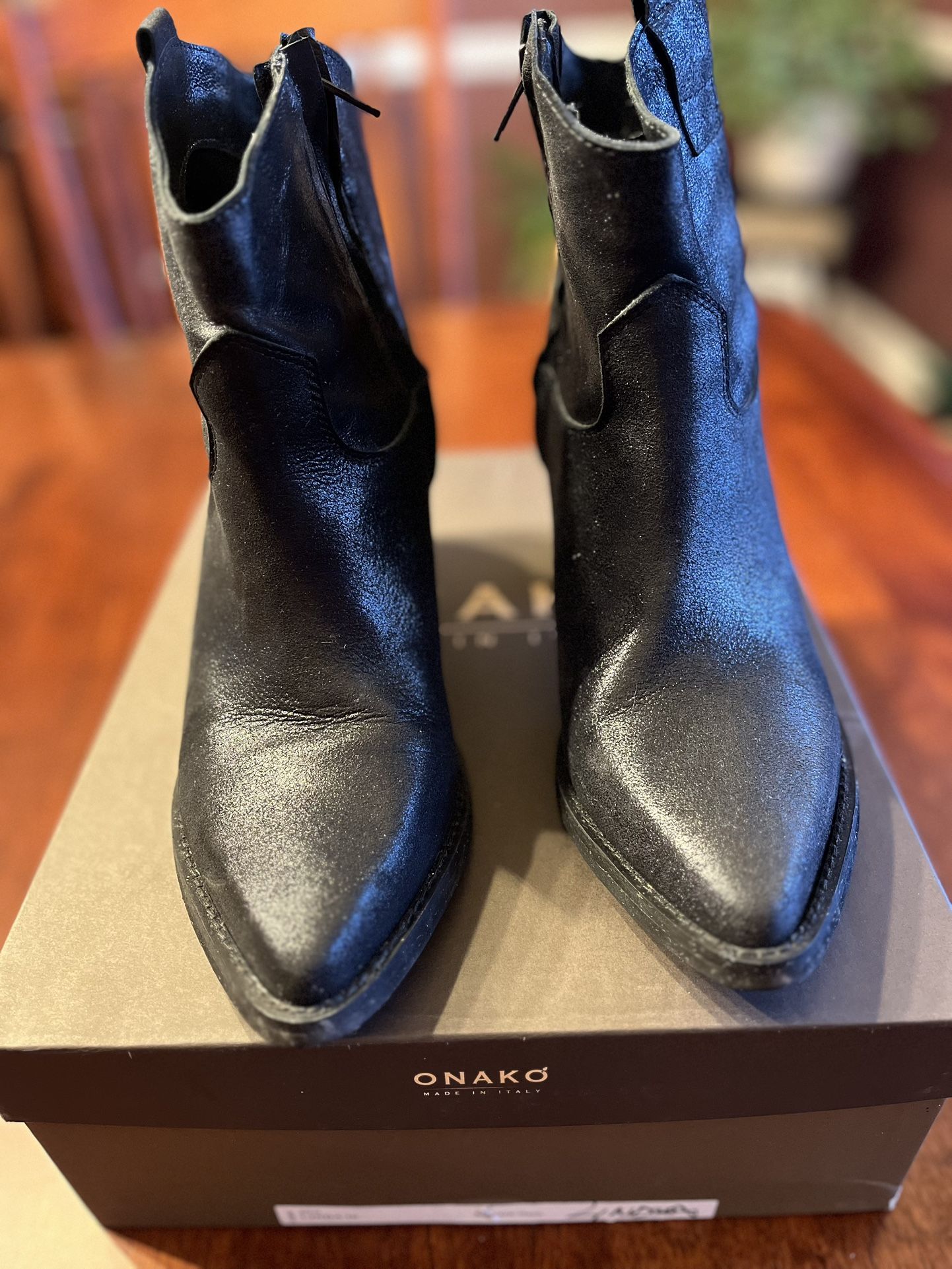 Onako Italian Leather Booties