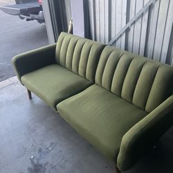 Green McM Futon Sofa Couch