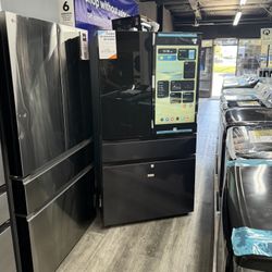 Samsung Matte Black And Charcoal Glass 29 Cubic Ft. AI Vision Inside Family Hub Refrigerator 💥NEWEST MODEL💥