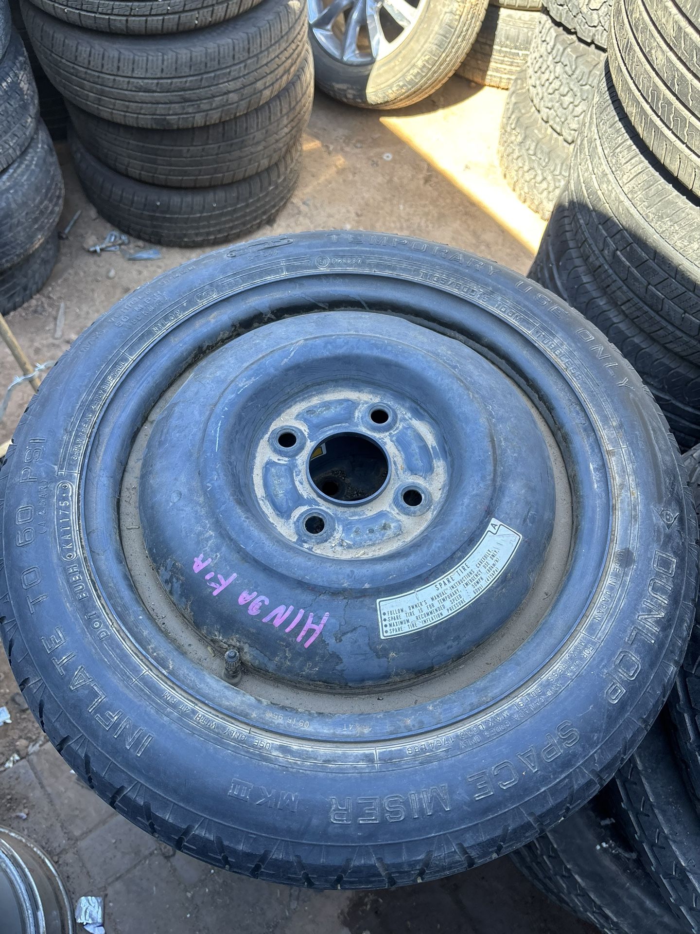 Kia Rio/hyundai Accent Spare Tire