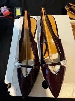 LC Conrad Patent Leather Slingback heels